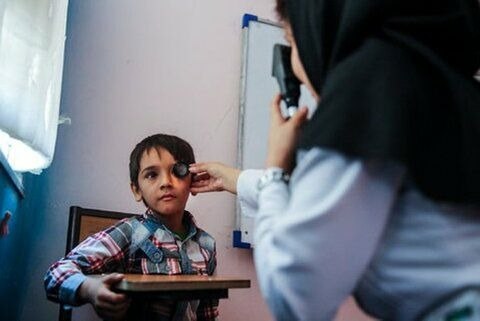 آغازاجرای طرح ملی پیشگیری ازتنبلی چشم درایلام