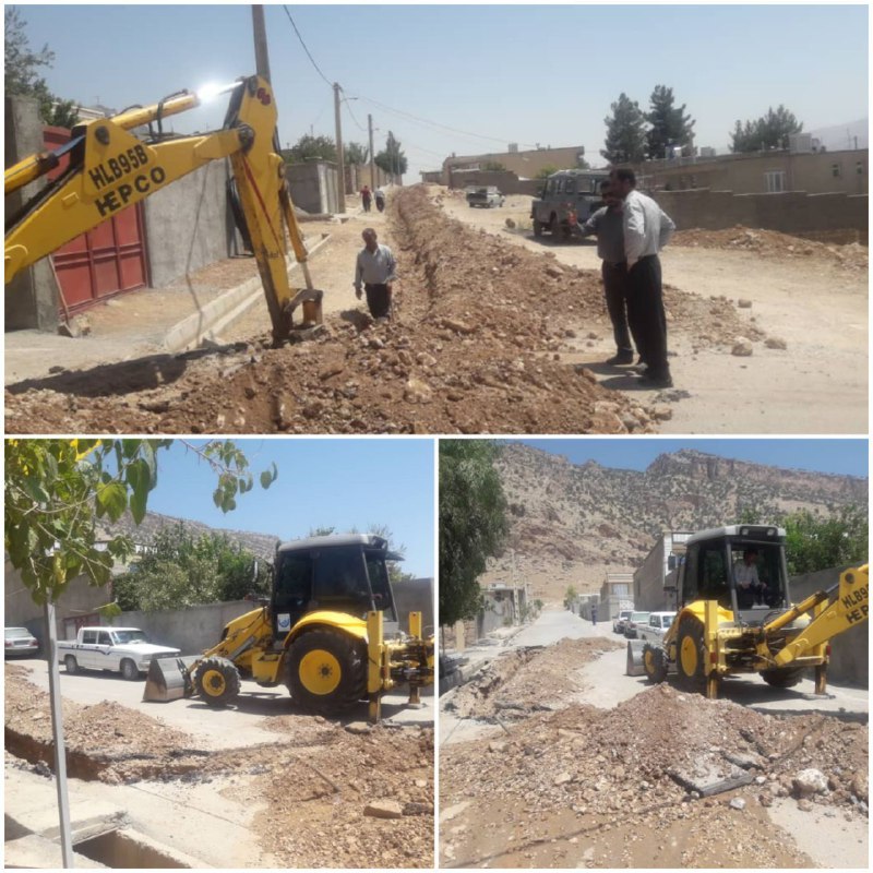 اجرای ۳۰۰ متر توسعه شبکه و اصلاح انشعابات آب روستای زنجیره علیا شهرستان چرداول!