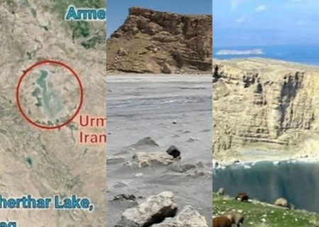 دریاچه ارومیه خشک شد / تبعات توفان‌های نمکی