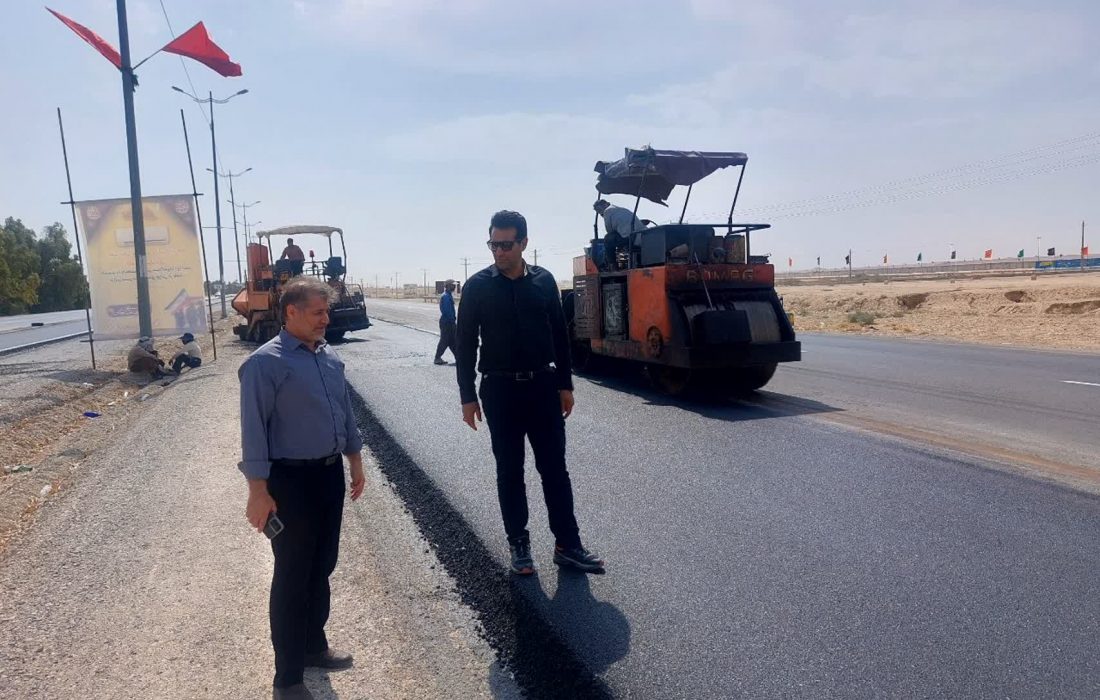 مسیر مرز تا مهران به طول ۵ کیلومتر شش بانده شده است