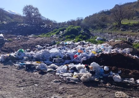 انباشت زباله و بوی تعفن در مسیر بدره به ایلام، حوالی مله‌پنجاب؛ درخواست پیگیری فوری