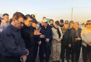 مشعل گاز پایانه مرزی چیلات روشن شد